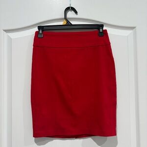 Joe Benbasset Vibrant Red Pencil Skirt
